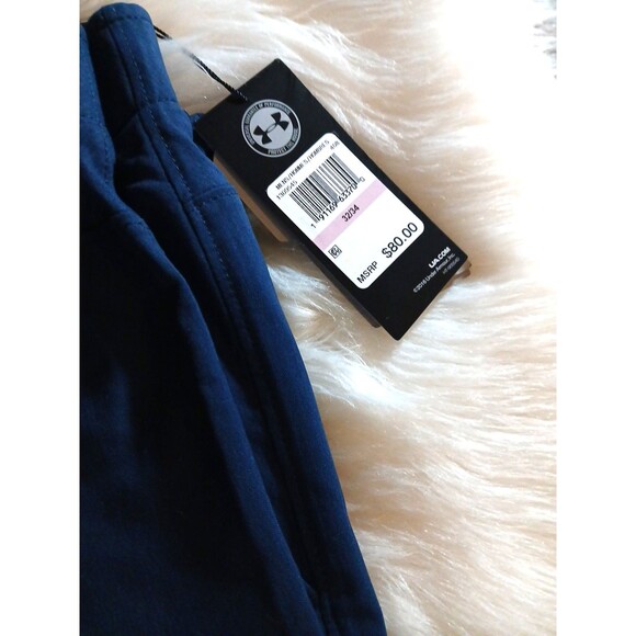 NWT's Men's 32/34 Under Armour Showdown Performance Golf Pants Lot of 2 Navy/Tan - Picture 4 of 13